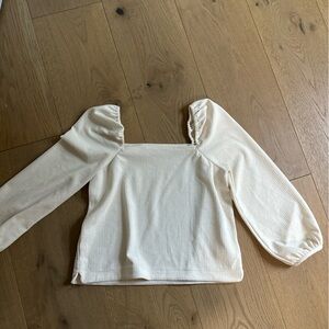Madewell White Long Sleeve SIZE MEDIUM